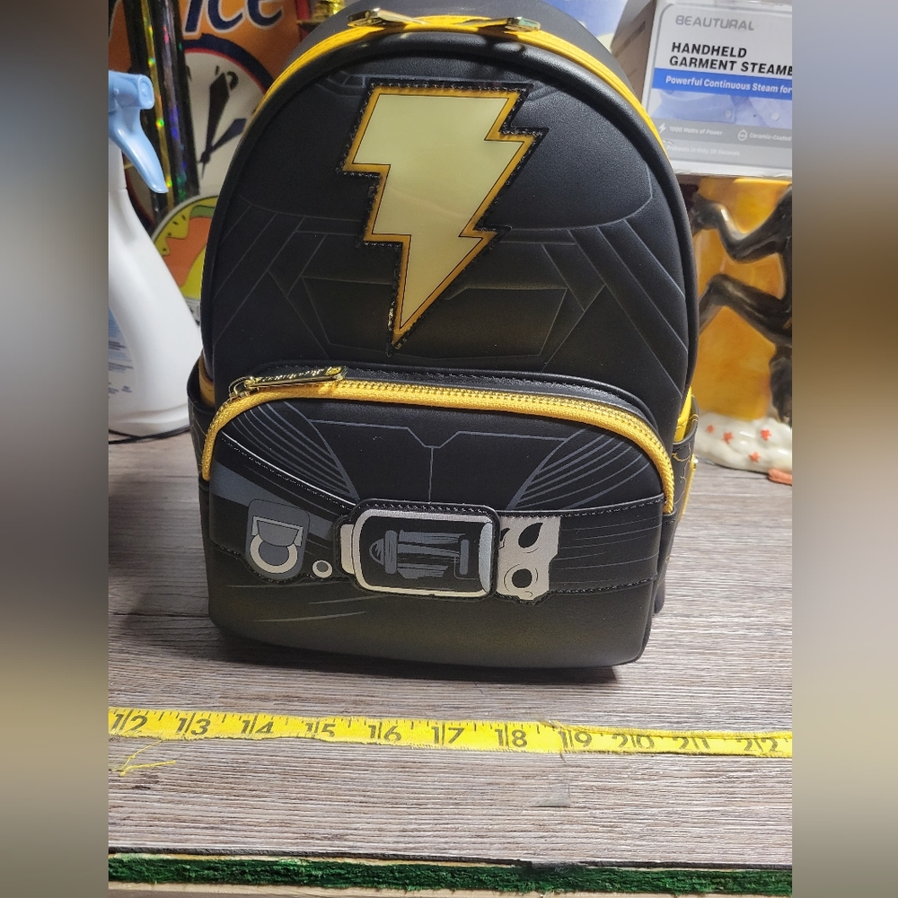 Loungefly NWT DC Comics Black Adam Light‎ Up Mini Backpack